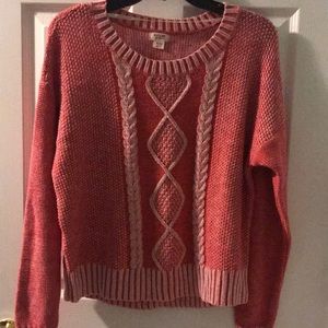 Women pink sweater